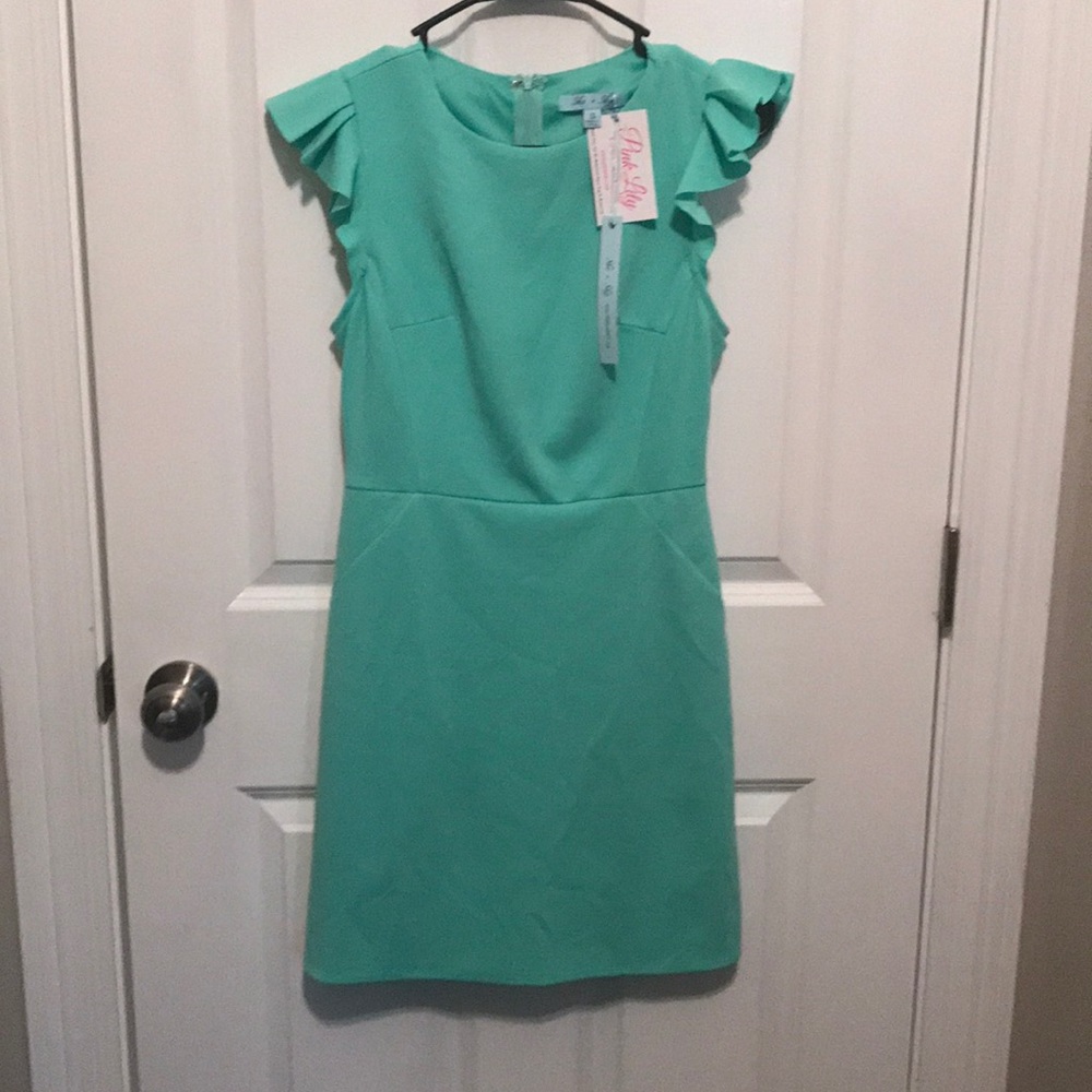 New With Tags-Ruffled Mint Spring Dress 💕💐